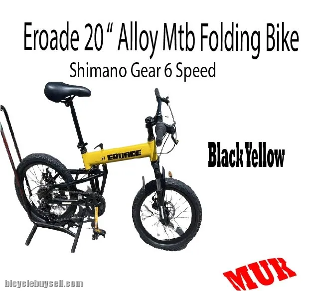 Eroade 20 " Alloy Folding Bike (Shimano Gear 6 Spd)