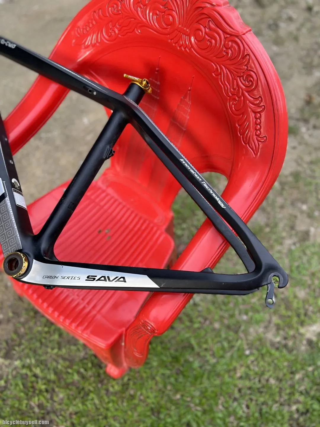 Carbon Frame Mtb Sava (Very Lightweight) + Aerozine Headset + Ceramic Token BB + KCNC Seatpost Clamp