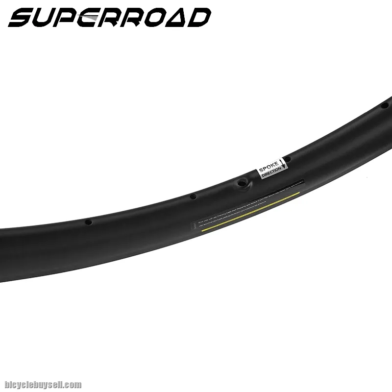 38mm Asymmetric Full Carbon Fiber Road Bike Tubular Rims