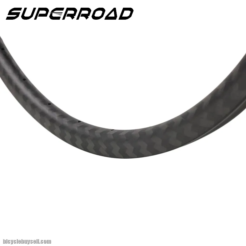 30mm Width Disc Brake Tubeless Carbon Fiber Cyclcocross Bike Clincher Rims