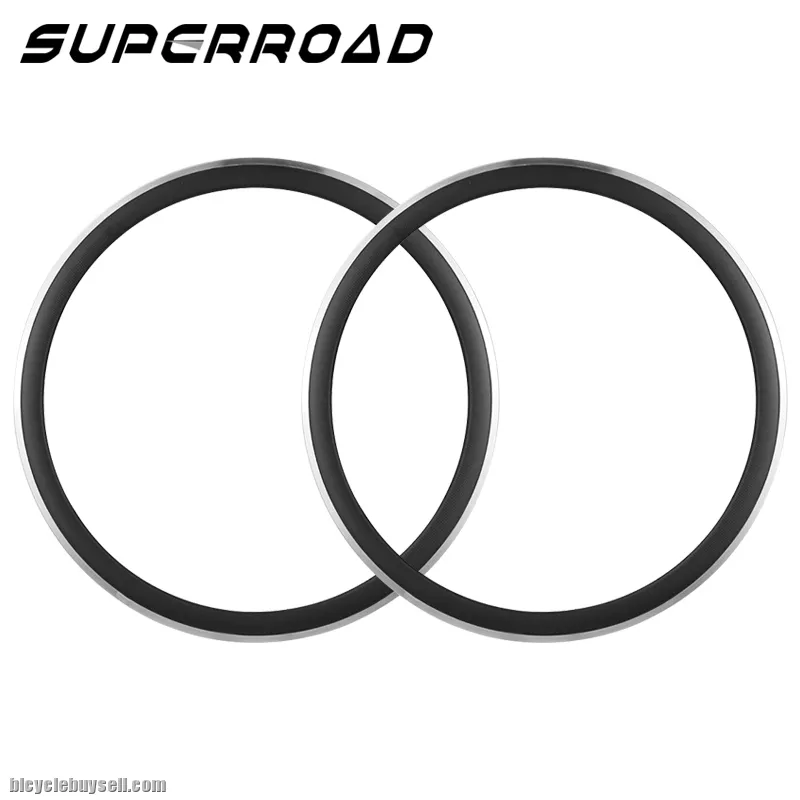38mm Carbon Clincher Rims With Aluminum Braking Surfaces
