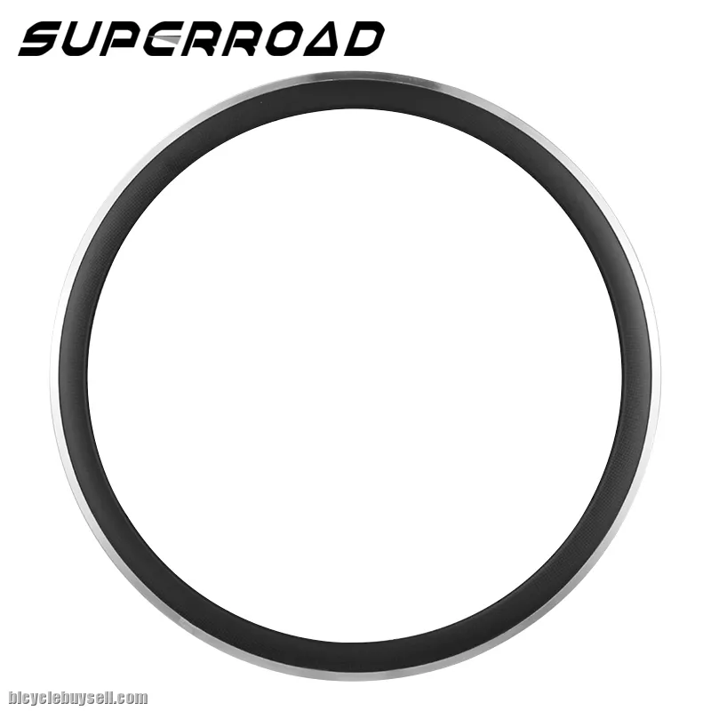 38mm Carbon Clincher Rims With Aluminum Braking Surfaces