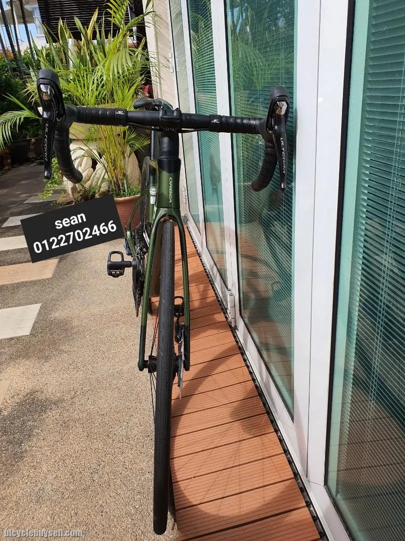ORBEA ORCA M21 ULTEGRA SIZE 49 CARBON ROADBIKE DISC ARMY GREEN CARBON WHEELS