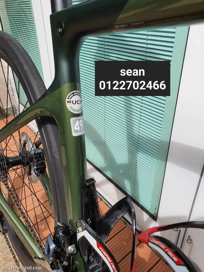 ORBEA ORCA M21 ULTEGRA SIZE 49 CARBON ROADBIKE DISC ARMY GREEN CARBON WHEELS