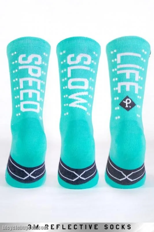 SPEED/SLOW LIFE Socks [V.2 Reflective] by Pacific and Co