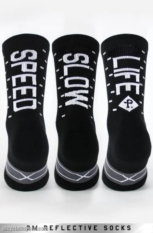SPEED/SLOW LIFE Socks [V.2 Reflective] by Pacific and Co