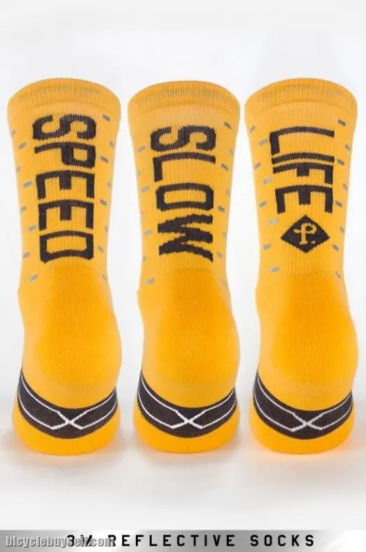 SPEED/SLOW LIFE Socks [V.2 Reflective] by Pacific and Co