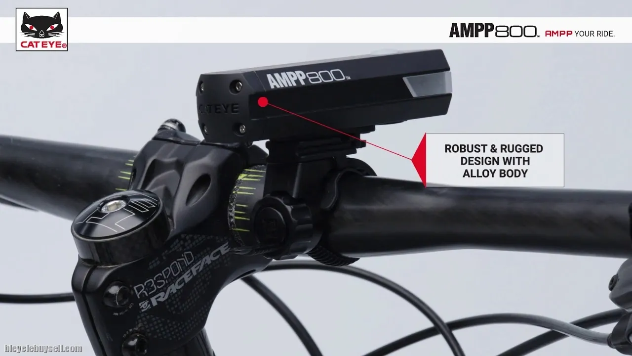 Cateye AMPP800 USB Rechargeable Light