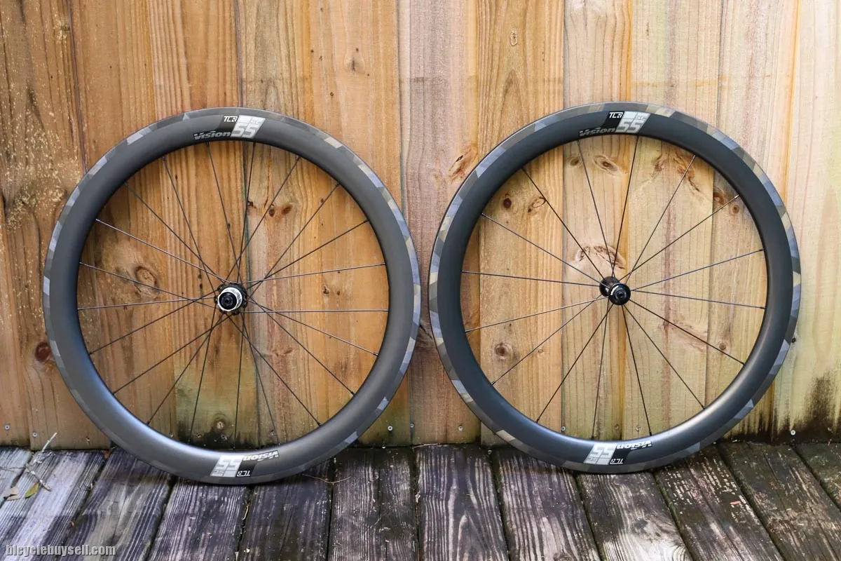 Vision SC 55 Carbon Wheelset - Clincher - QR Rim Brakes Original With