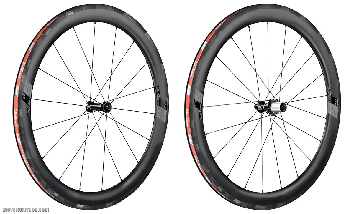 Vision SC 55 Carbon Wheelset - Clincher - QR Rim Brakes Original With