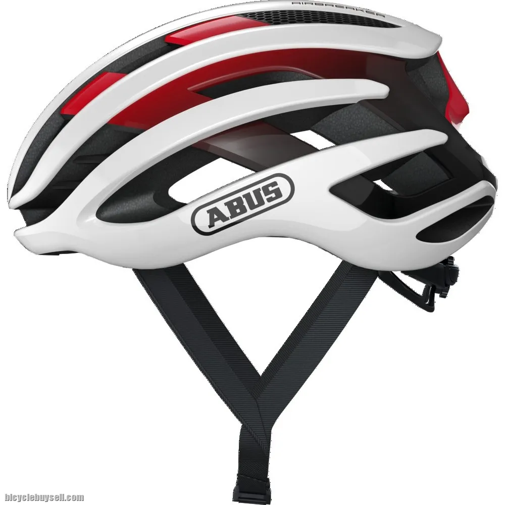 ABUS AIRBREAKER <WHITE RED> ROAD HELMET