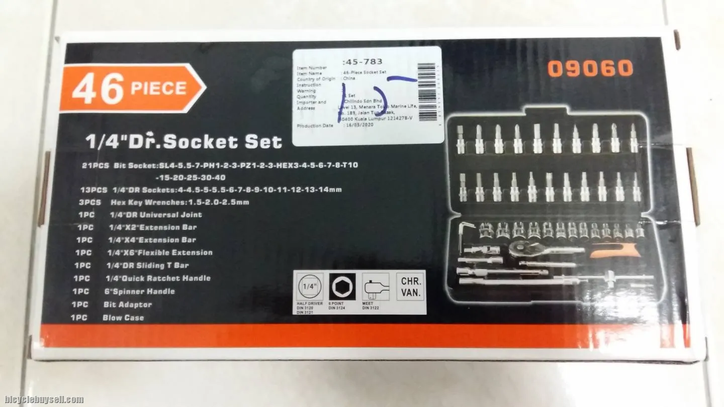 46-Piece Dr. Socket Set