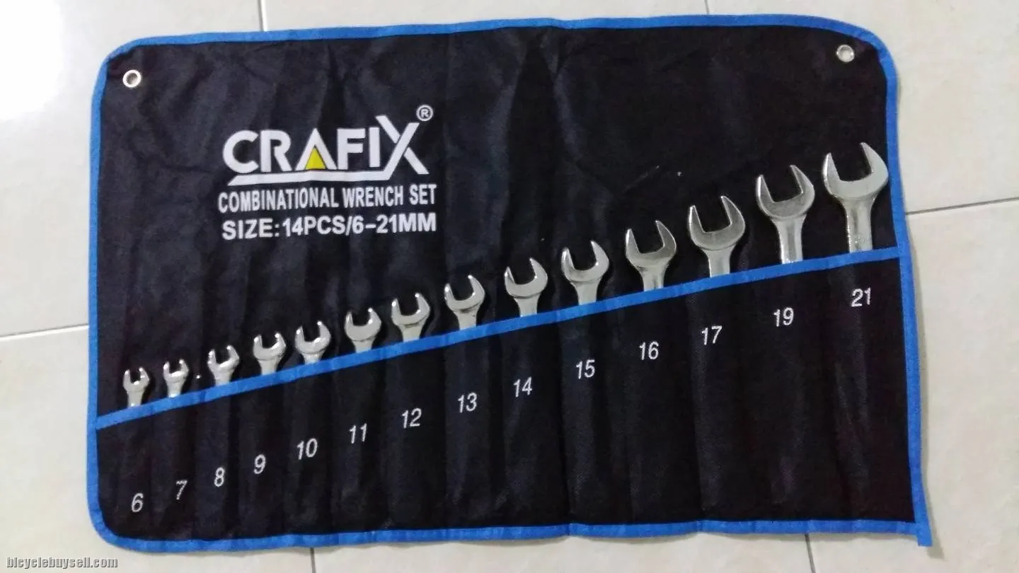 CRAFIX Wrench Set (6mm - 21mm). Total 14 pcs.