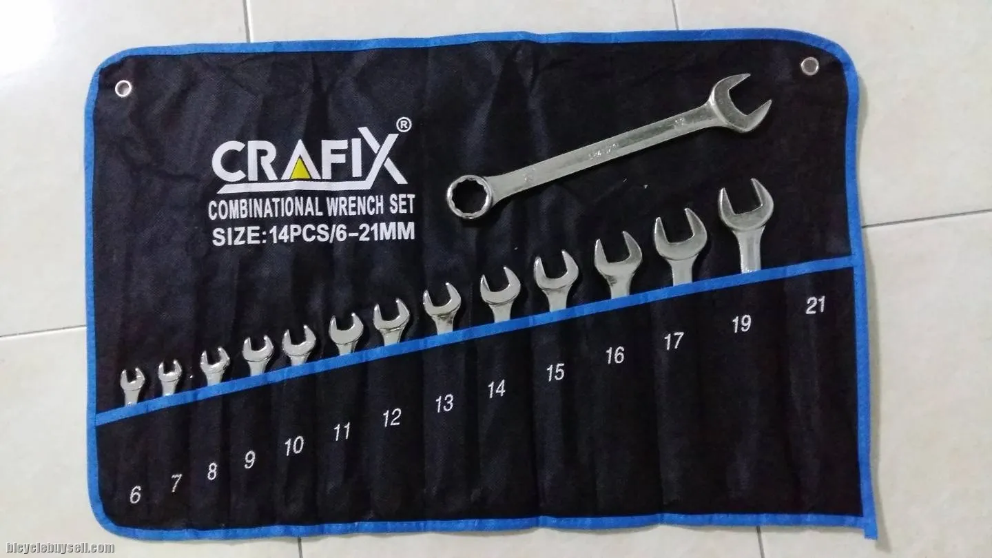 CRAFIX Wrench Set (6mm - 21mm). Total 14 pcs.