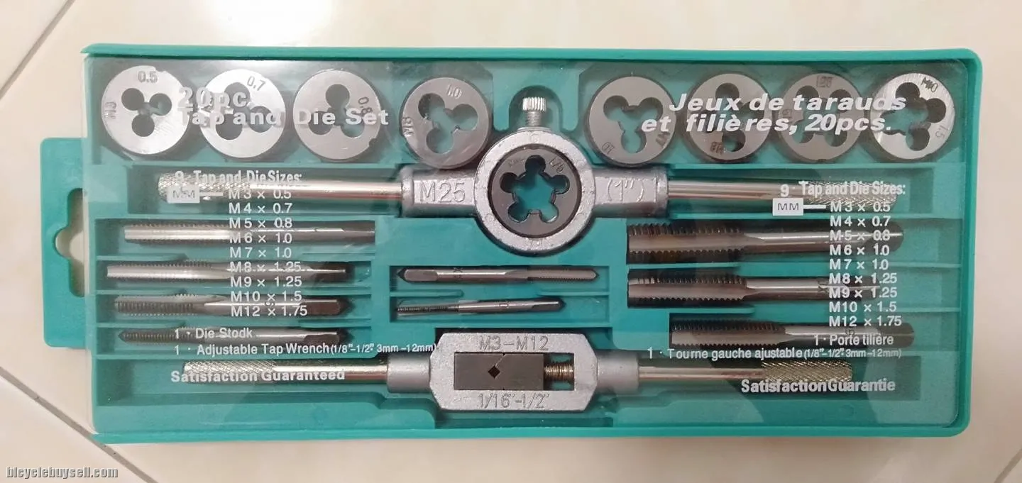 Tap &amp; Die Set for OD and ID (M3 - M12)