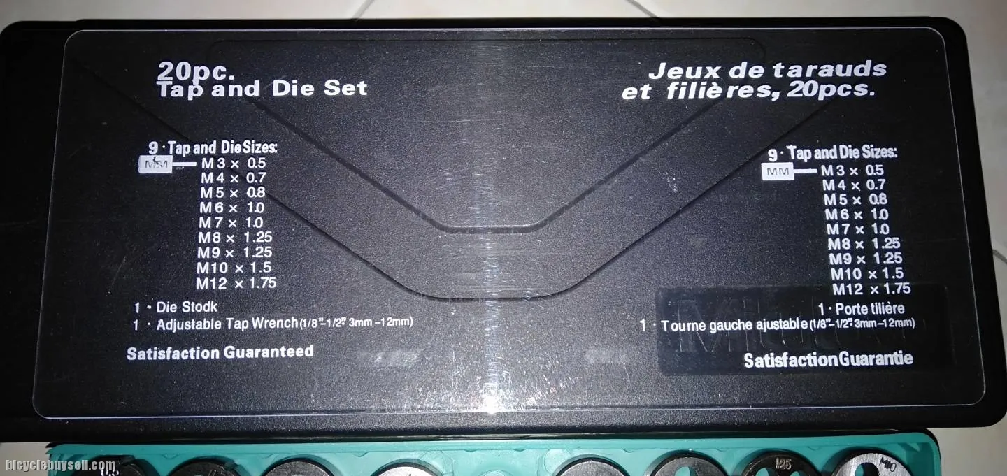 Tap &amp; Die Set for OD and ID (M3 - M12)