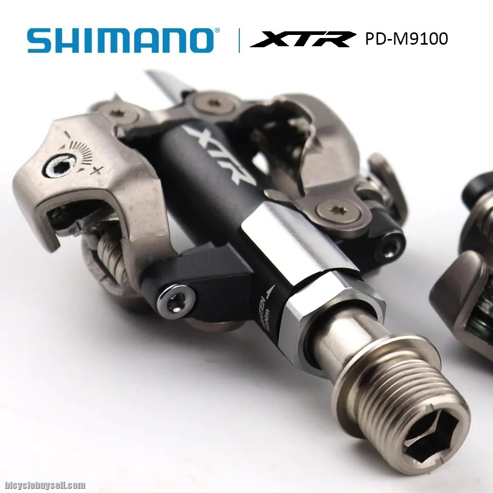Shimano XTR PD-M9100 MTB XC CX SPD Pedals Set 3mm Shorter Type W/Cleat SM-SH51