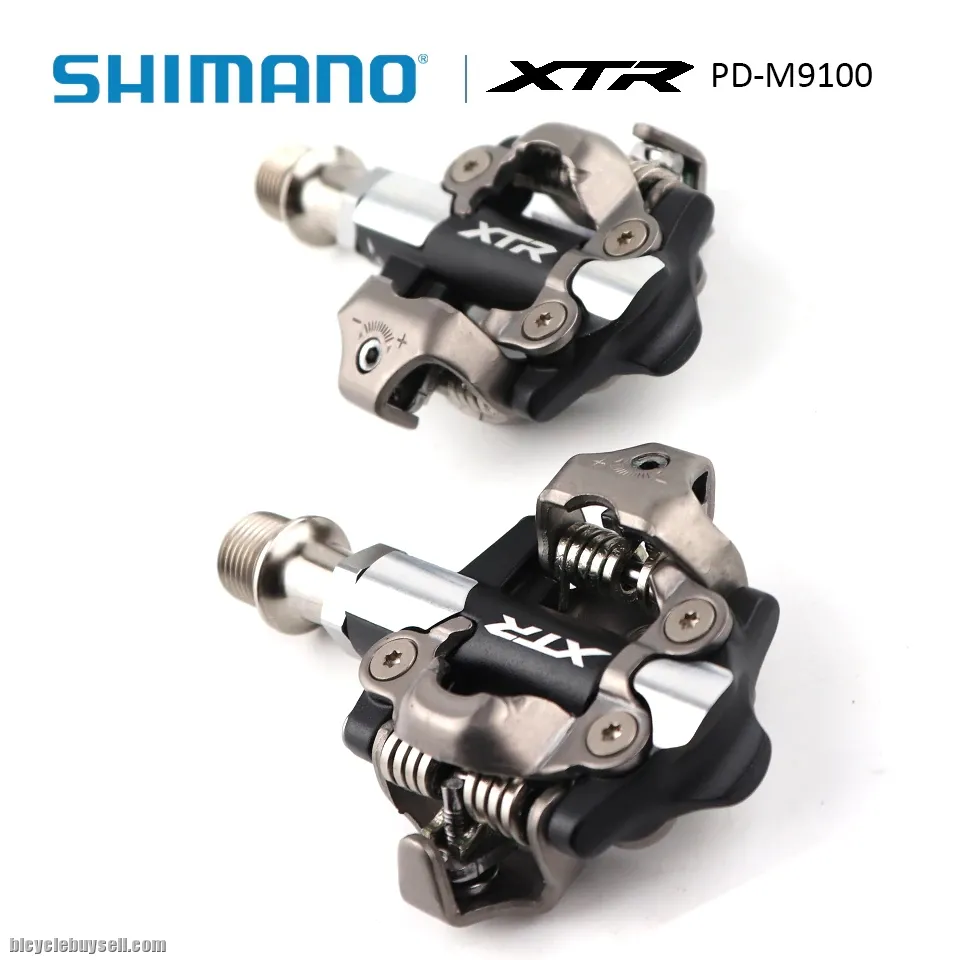 Shimano XTR PD-M9100 MTB XC CX SPD Pedals Set 3mm Shorter Type W/Cleat SM-SH51