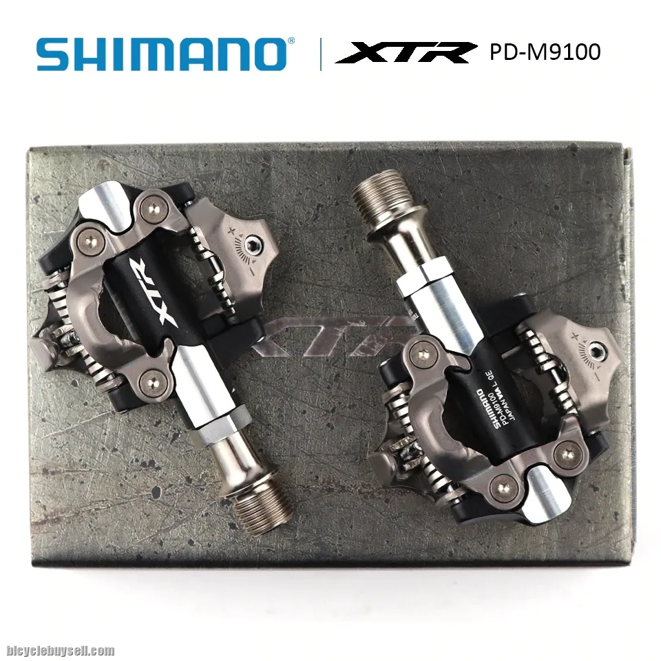 Shimano XTR PD-M9100 MTB XC CX SPD Pedals Set 3mm Shorter Type W/Cleat SM-SH51