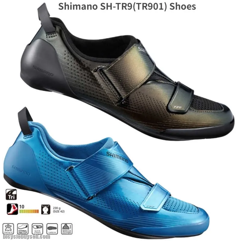 Shimano TR9 TR901 Triathlon Road Bike Self-Locking Riding / Iron Three Lock Shoes
