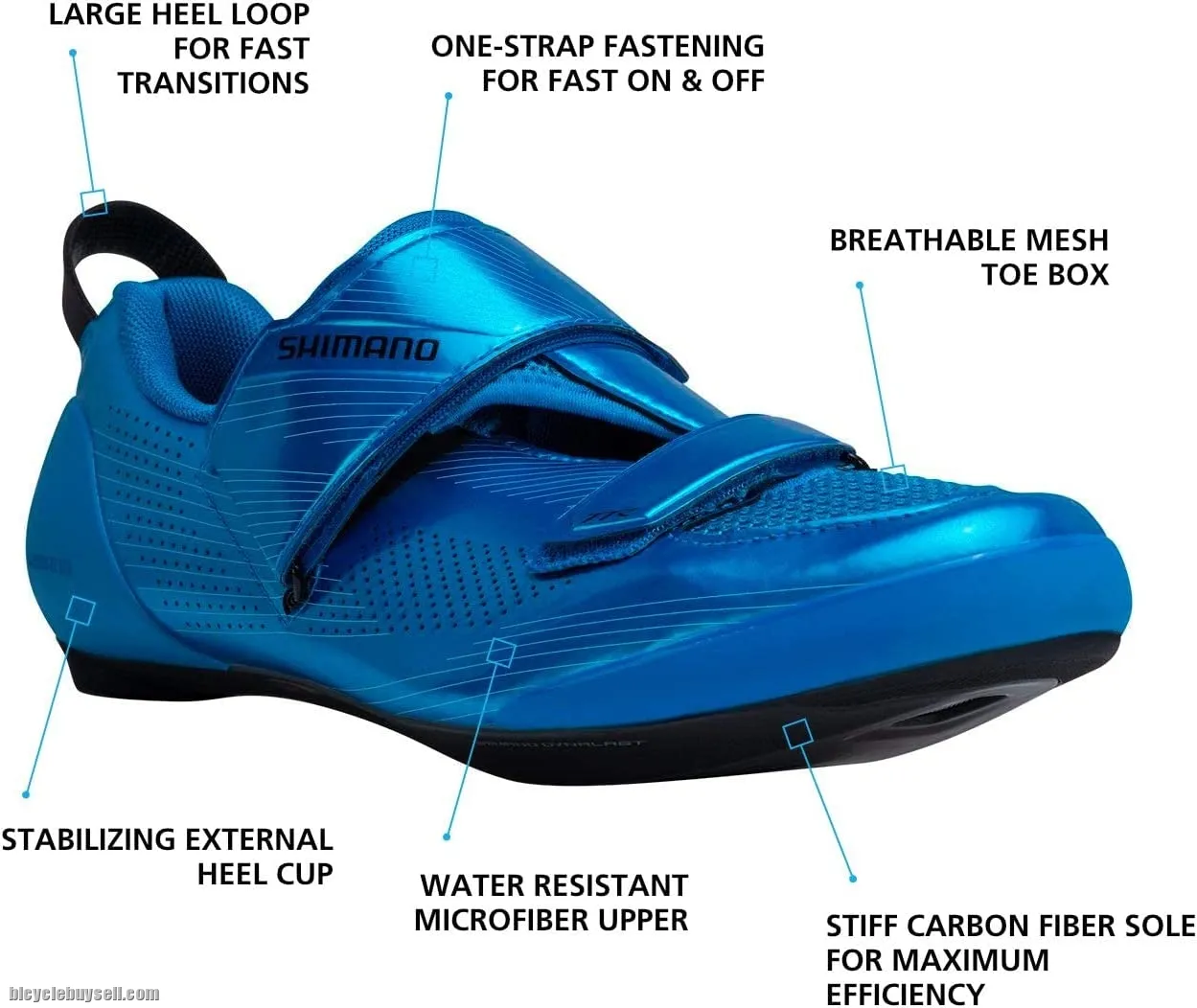 Shimano TR9 TR901 Triathlon Road Bike Self-Locking Riding / Iron Three Lock Shoes