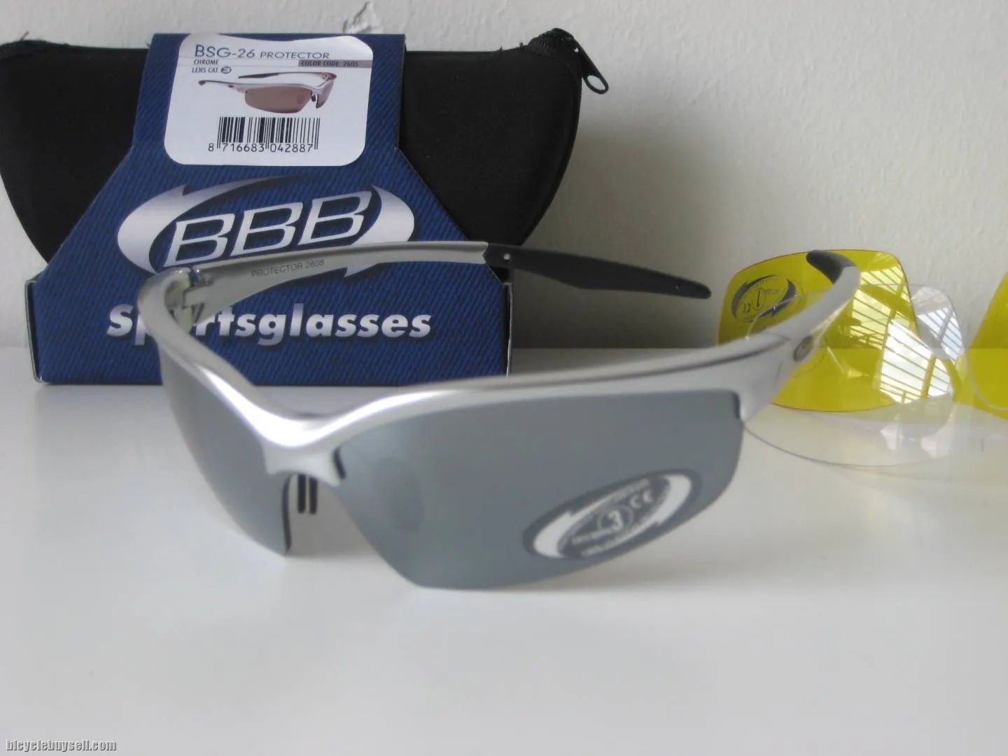 BBB Protector Silver sunglasses - 3 lenses