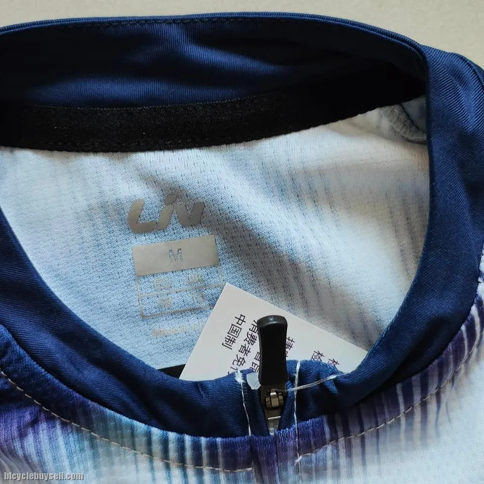 LIV Leona Short Sleeves Race Cut Cycling Jersey Blue/White