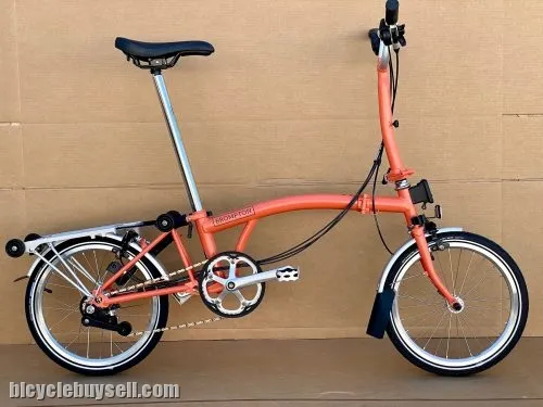 Brompton C line M6R (Fire Coral) Ready stock