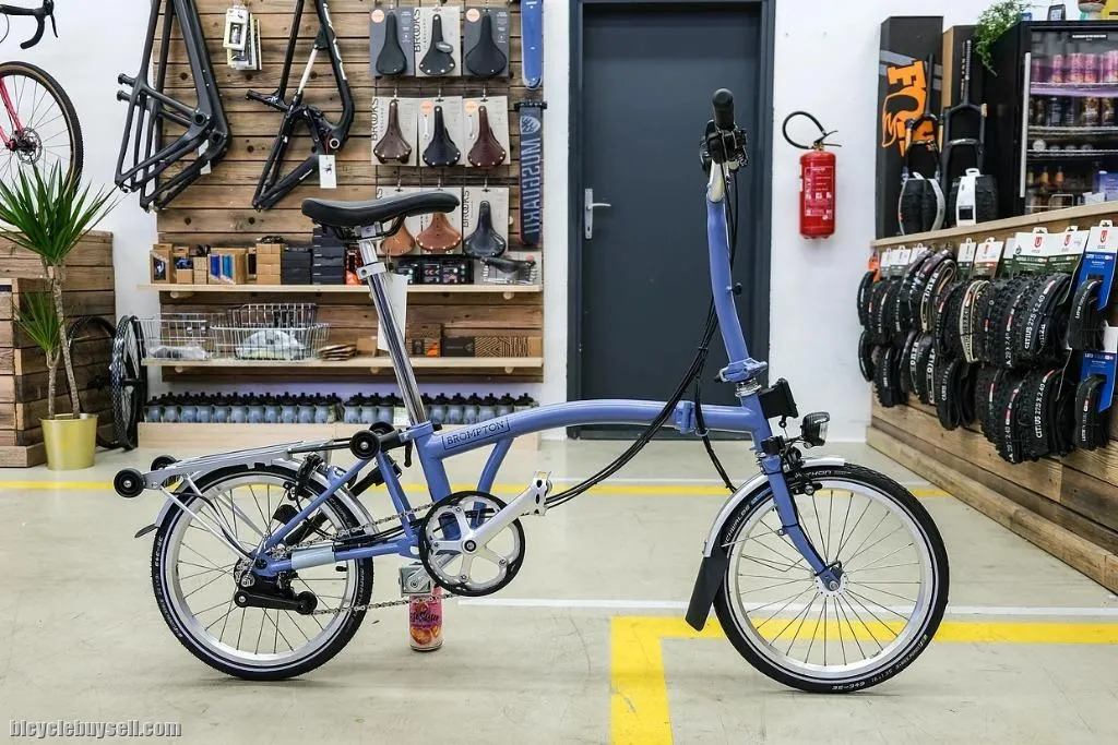 Brompton C line M6R (Cloud Blue) Ready stock