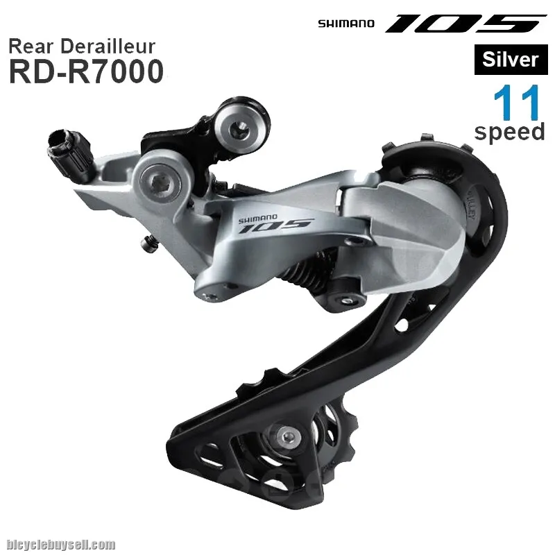 Shimano 105 RD-R7000 Rear Derailleur SS 2x11-Speed - Silver