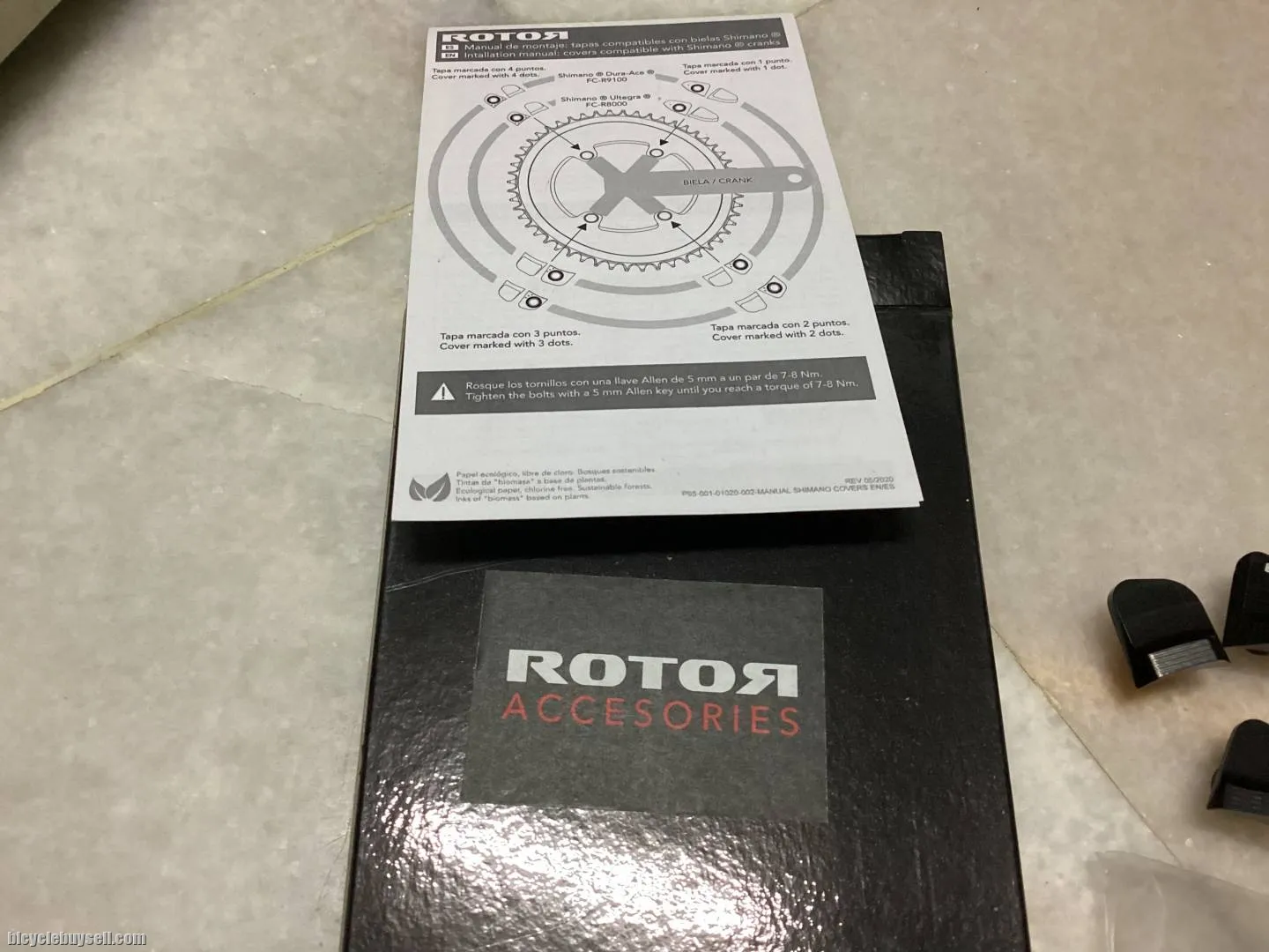 Rotor Crank CoverSet R9100 | Spain @ free pos