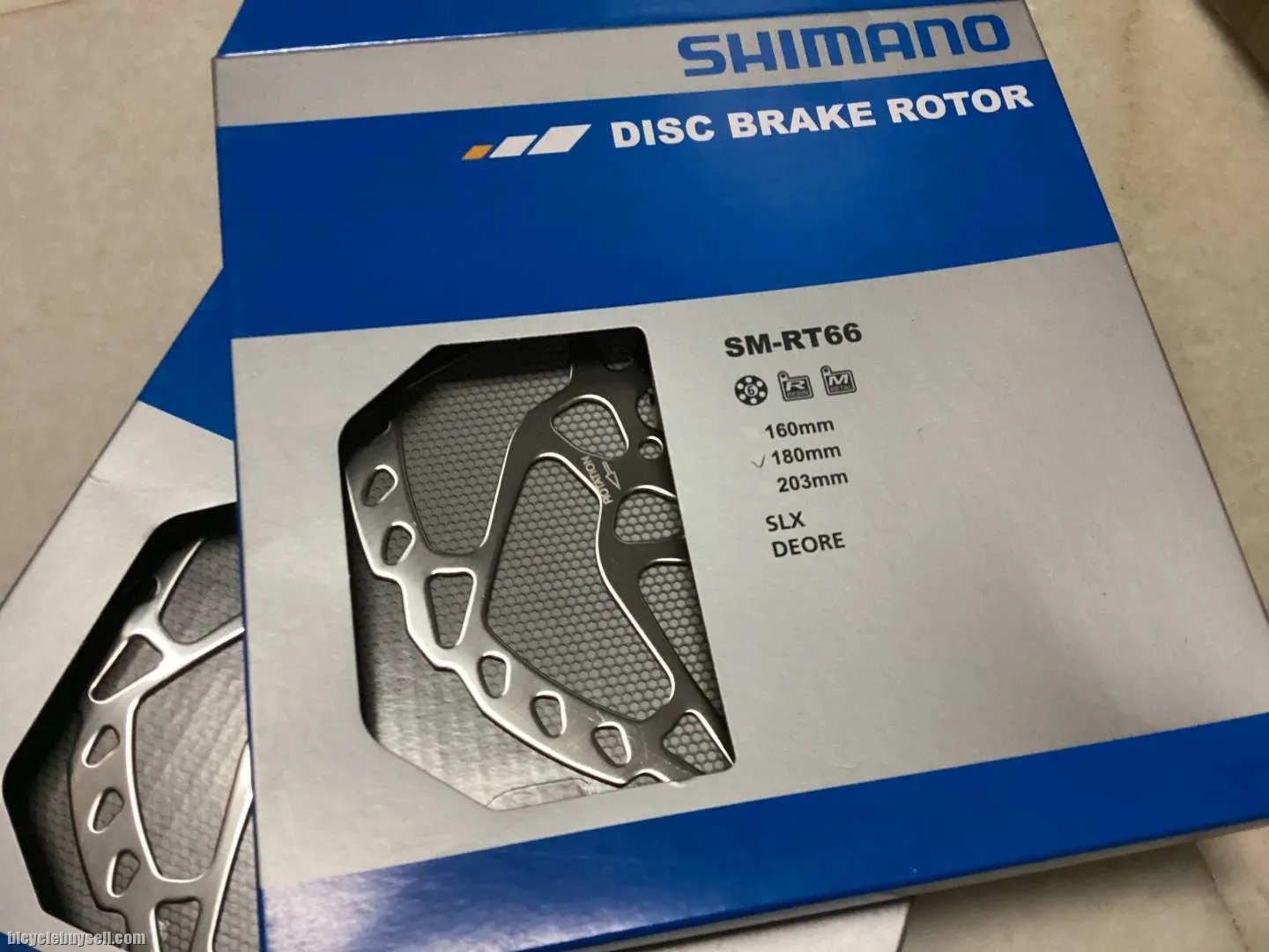 Shimano SLX RT66 6Bolt Rotor (pair) 180mm @ free pos