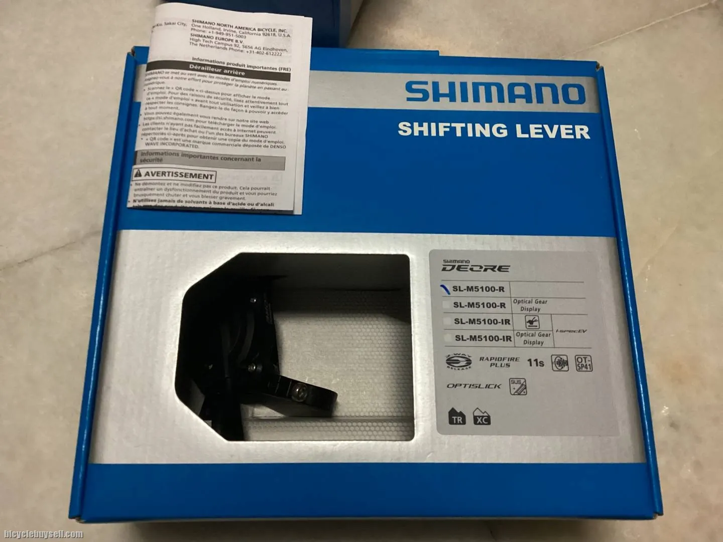 Shimano Deore M5100 Shifter 11speed | Right @ free pos