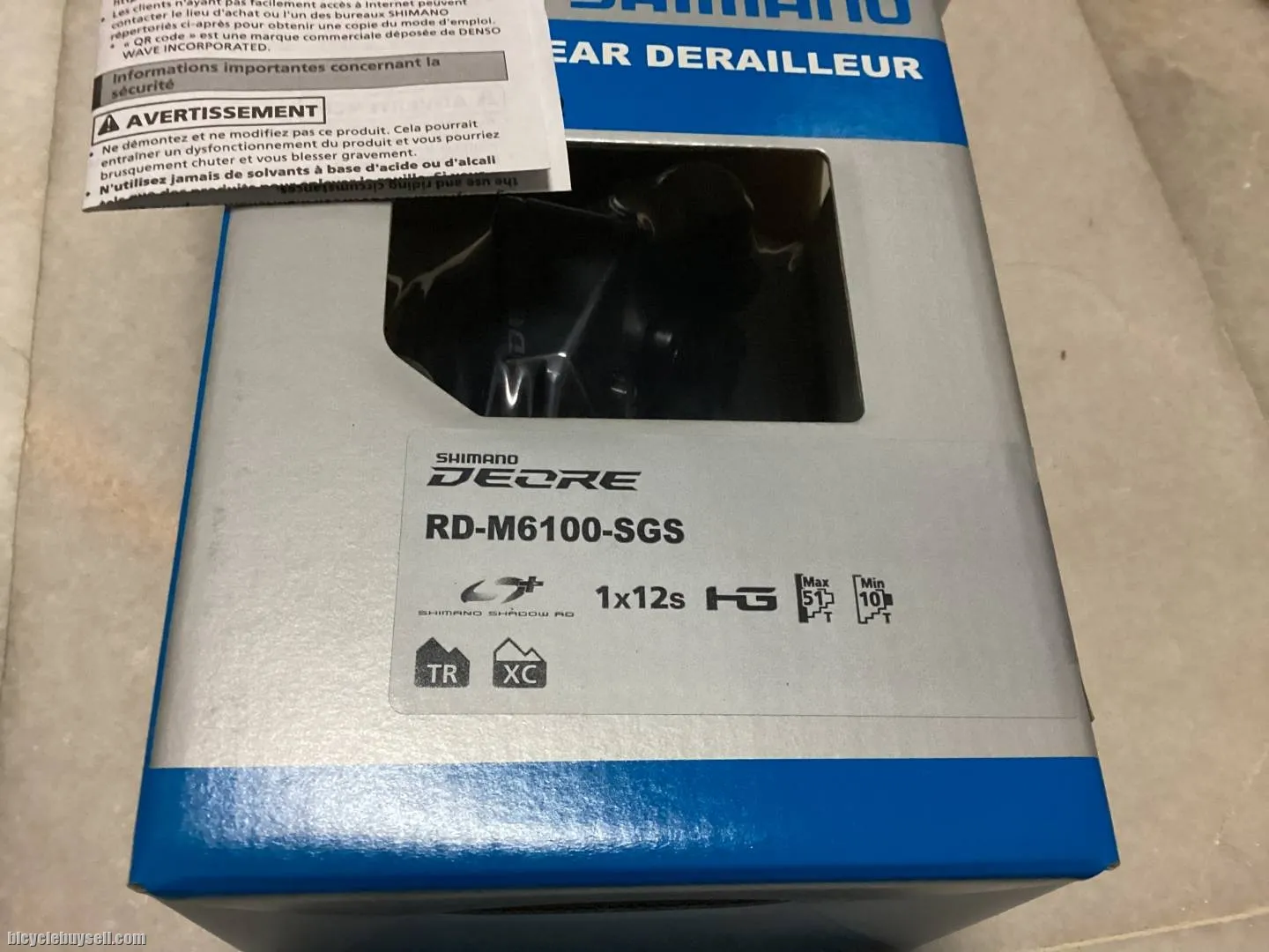 Shimano Deore 12s RD M6100 For 51T @ free pos