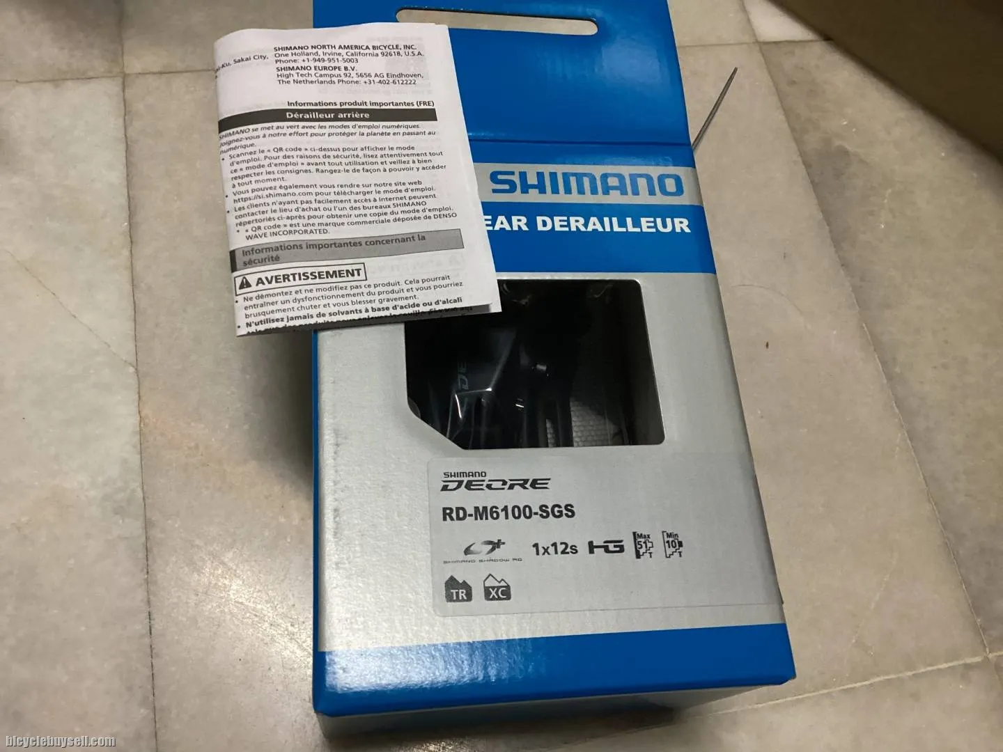 Shimano Deore 12s RD M6100 For 51T @ free pos