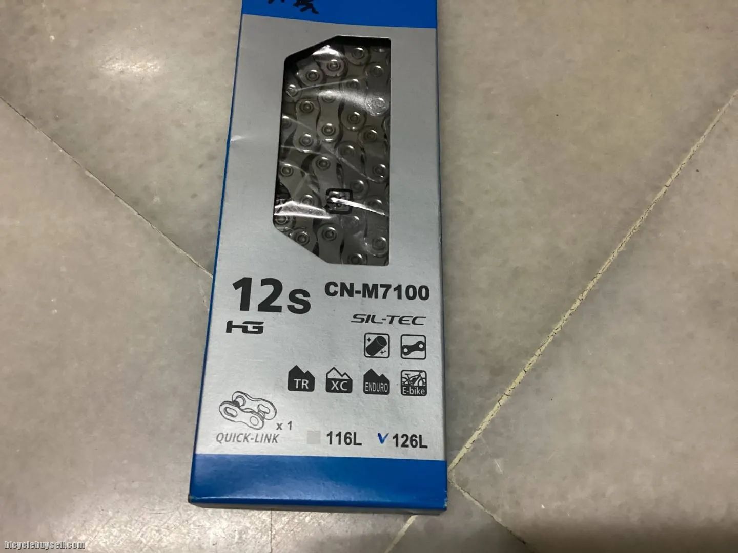 Shimano SLX M7100 12s Chain Ori @ free pos