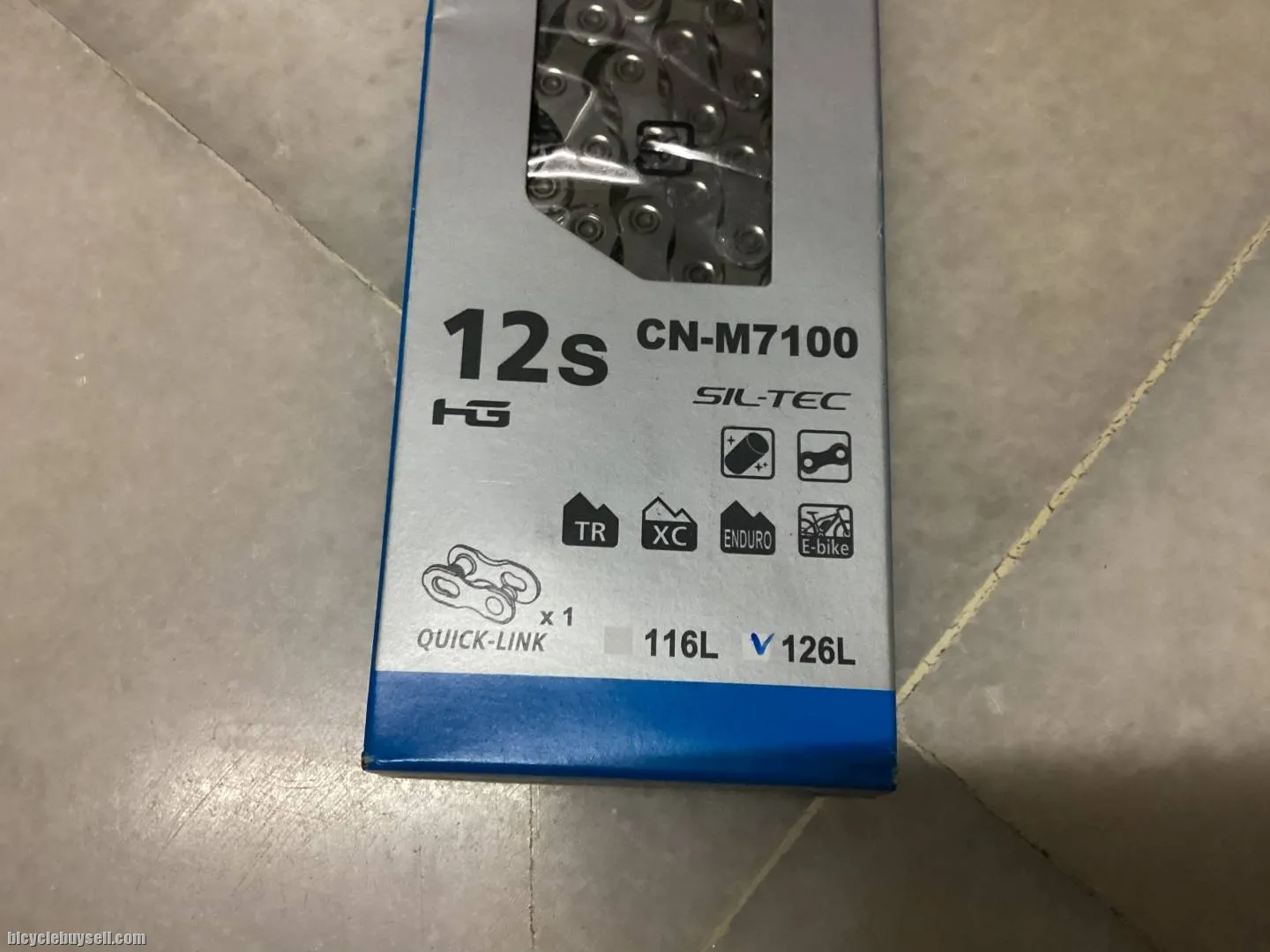Shimano SLX M7100 12s Chain Ori @ free pos