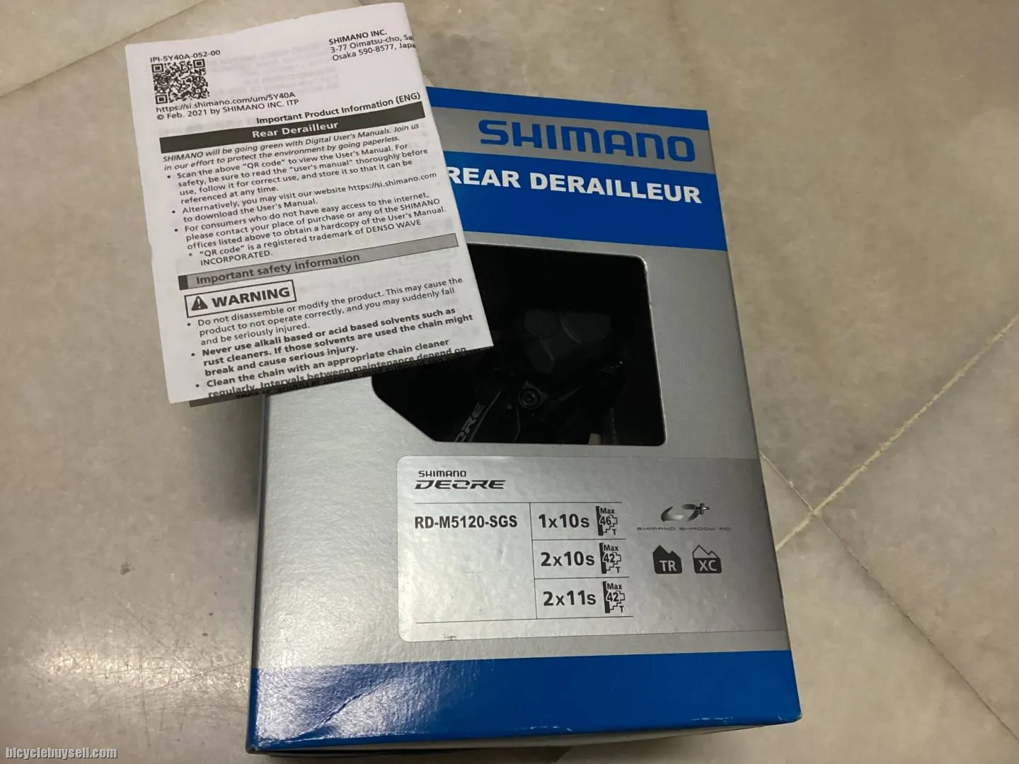 Shimano Deore M5120 RD 11s @ free pos