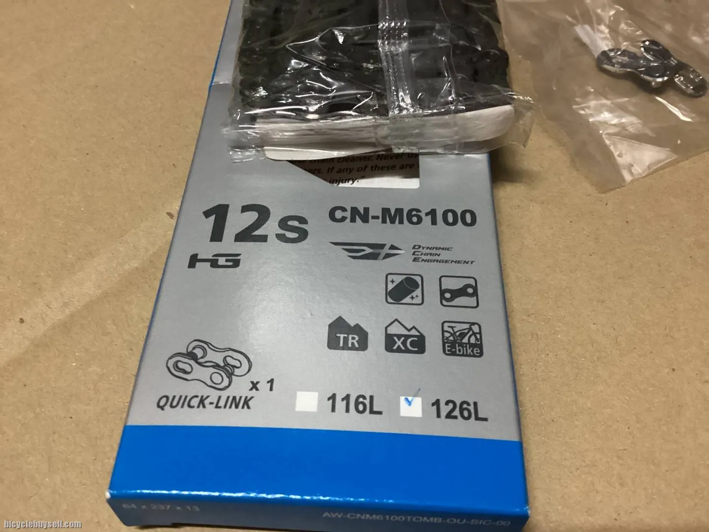 Shimano M6100 Deore 12s Chain / Original  (free pos w.m)