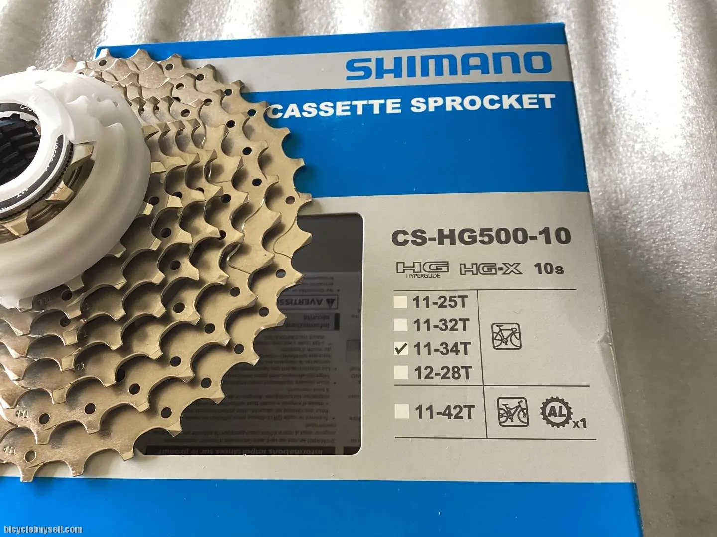 Shimano HG-500 Caset 11-34T | 10speed @ free pos