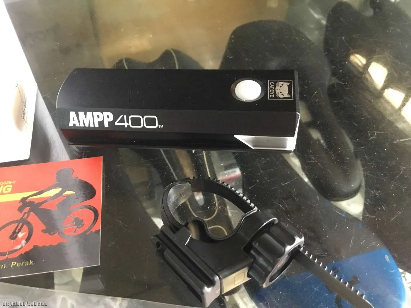 Cateye AMPP400 Front Lights / Super Bright (free pos w.m)