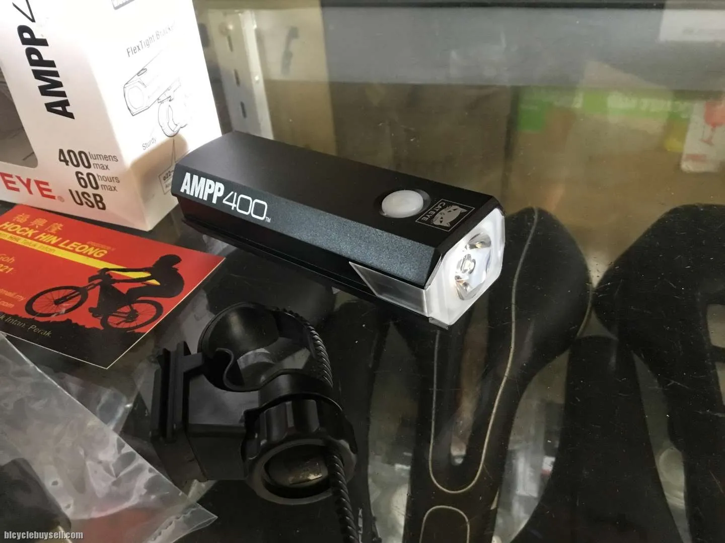Cateye AMPP400 Front Lights / Super Bright (free pos w.m)