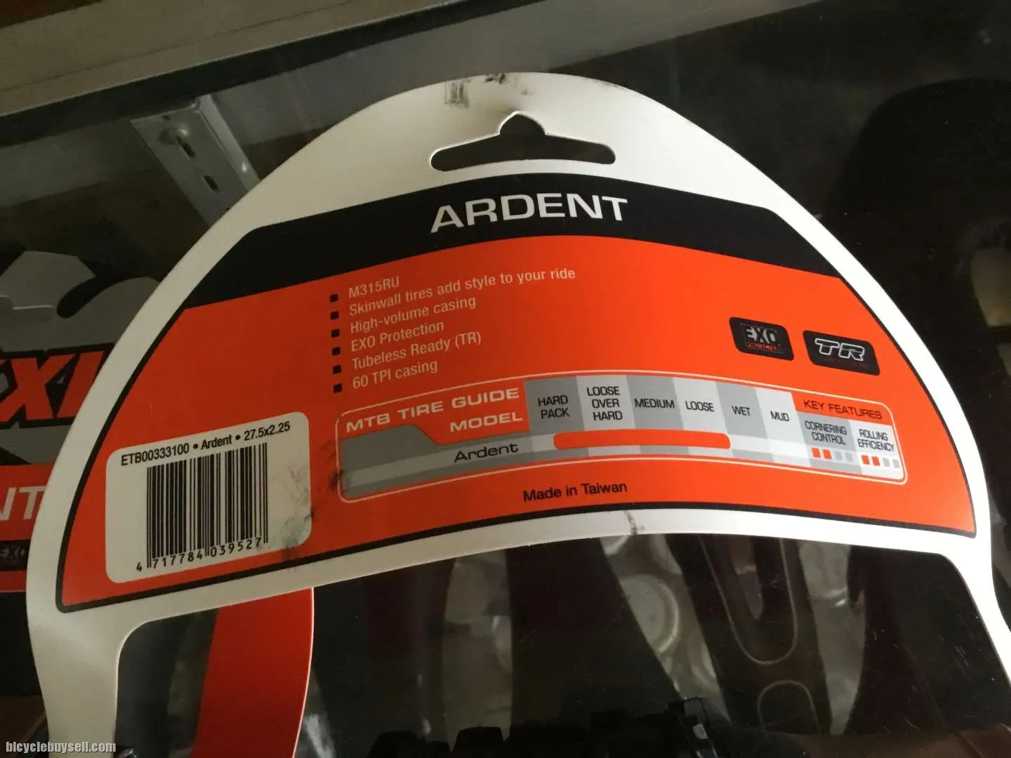 Maxxis Ardent 27.5x2.25" TanWall- EXO/TR - 1Pair (free pos w.m)
