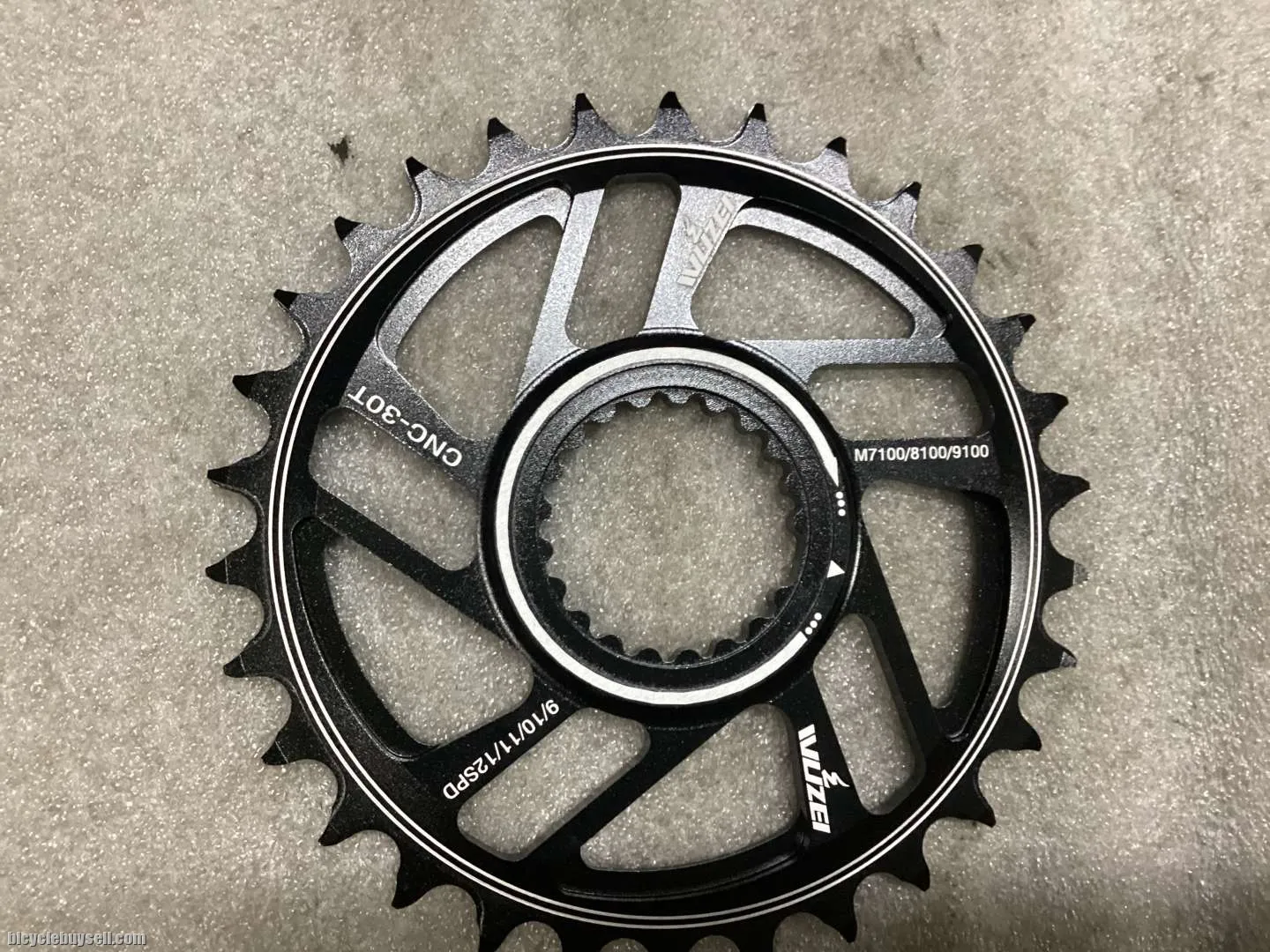 Shimano 30T SLX,XT,XTR Single Chainring 12s @ free pos