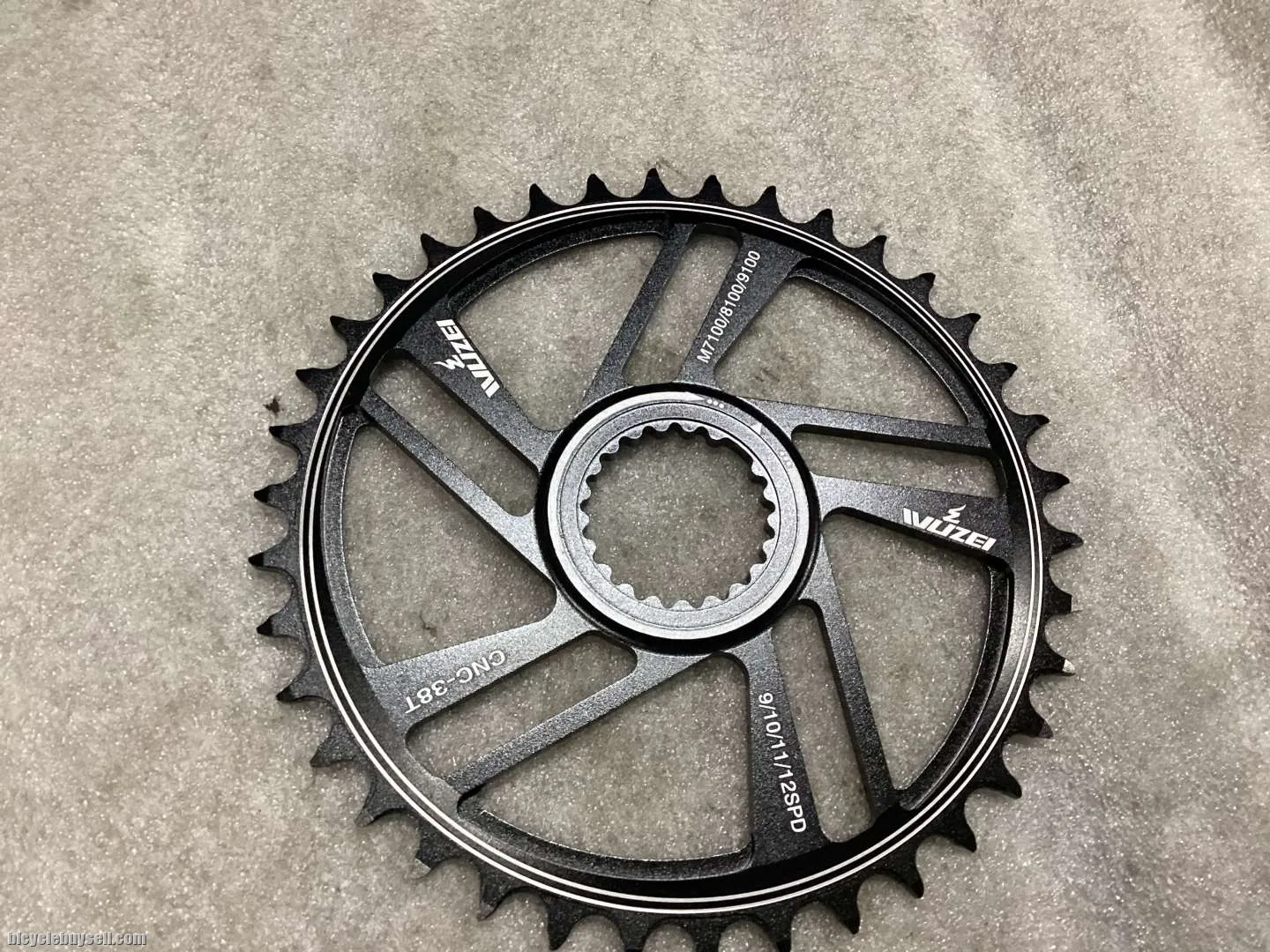 Shimano 38T SLX,XT,XTR Single Chainring 12s @ free pos