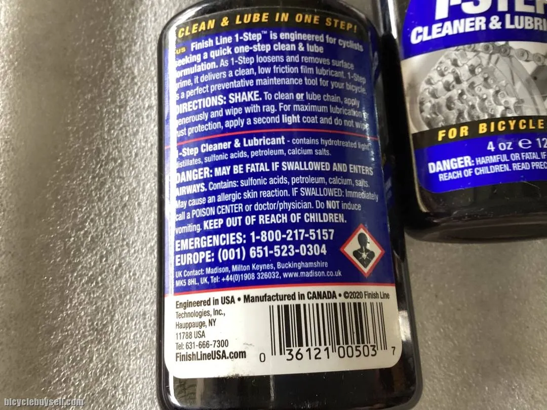 FinishLine USA 1-Step Clean Chain Lube 120ml @ free pos