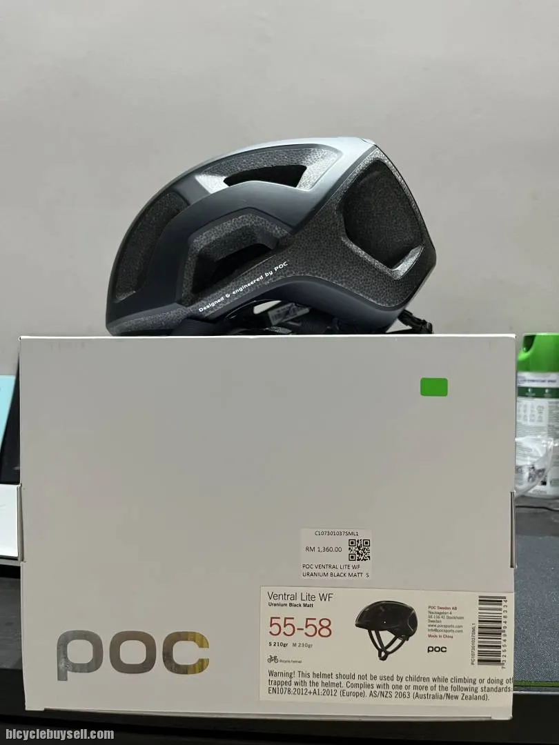 POC HELMET - VENTRAL LITE WIDE FIT URANIUM BLACK MATT