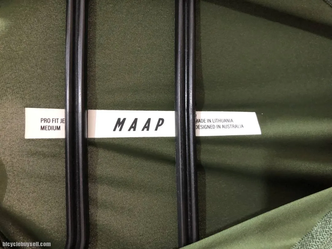 (sold) MAAP pro fit jersey long sleeve olive medium