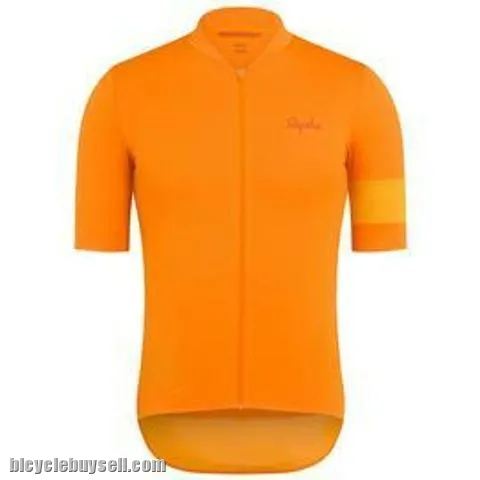 RAPHA MENâ€™S CLASSIC FLYWEIGHT JERSEY â€“ ORANGE/DARK YELLOW AUTHENTIC