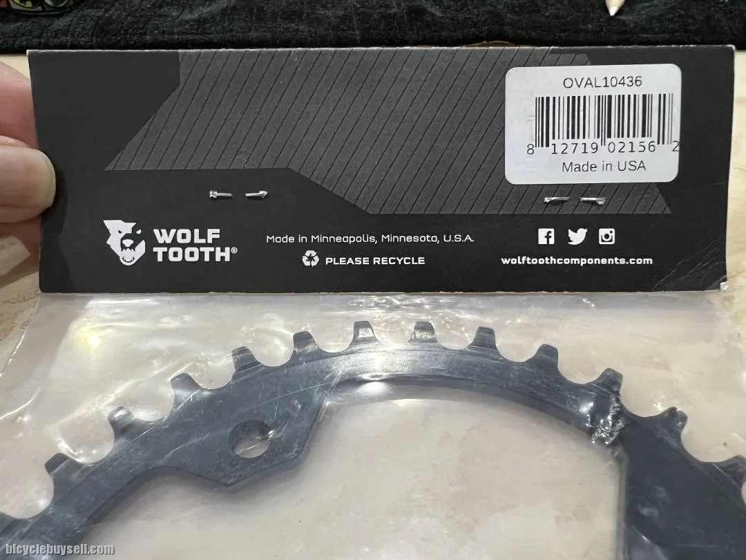 Wolf Tooth PowerTrac Elliptical Drop-Stop Chainring 36t 104 BCD